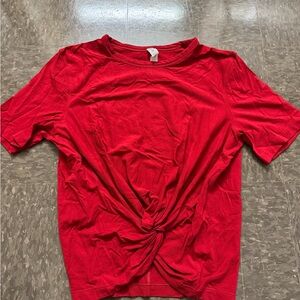 Lululemon Red Knot Front Women's Top